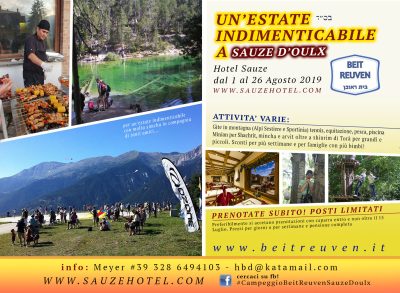 Vacanza in Montagna a Sauze d&#8217;Oulx dal 8 al 25 agosto 2019